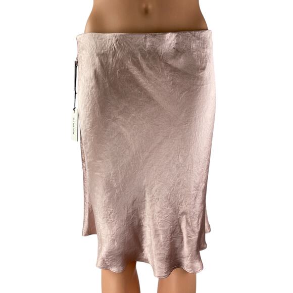 Aritzia Dresses & Skirts - NEW ARITZIA Babaton Womens Pink Silky Satin Mid Rise Mini Slip A-line Skirt Sz S